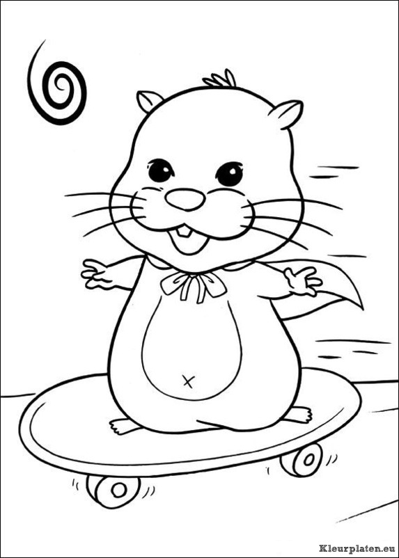 Zhu zhu pets kleurplaten