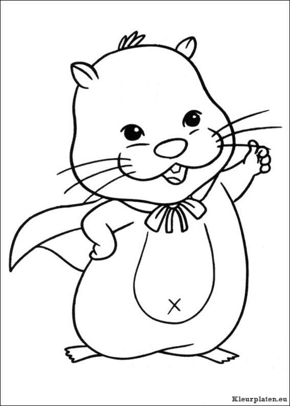 Zhu zhu pets kleurplaten