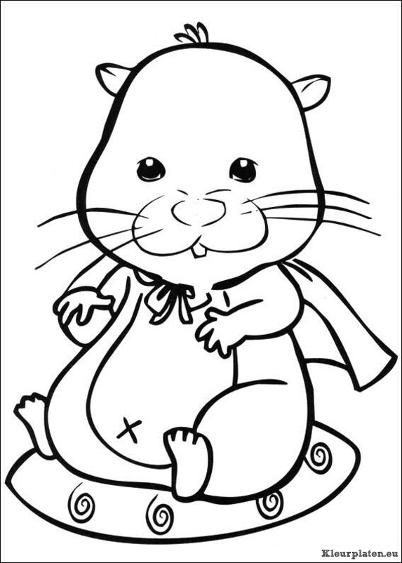 Zhu zhu pets kleurplaten