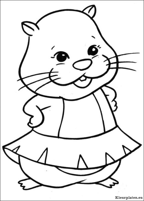 Zhu zhu pets kleurplaten