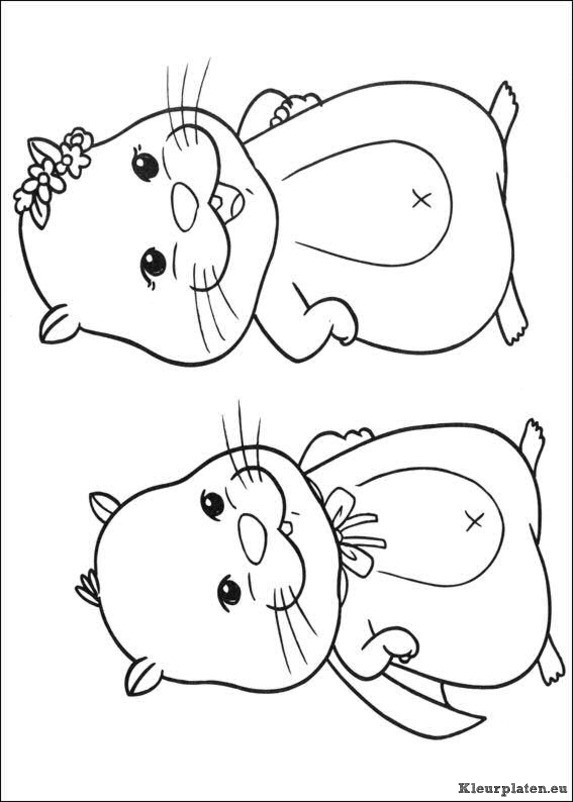 Zhu zhu pets kleurplaten