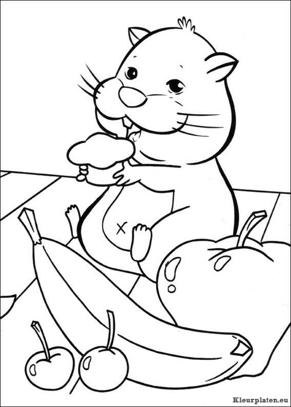 Zhu zhu pets kleurplaten