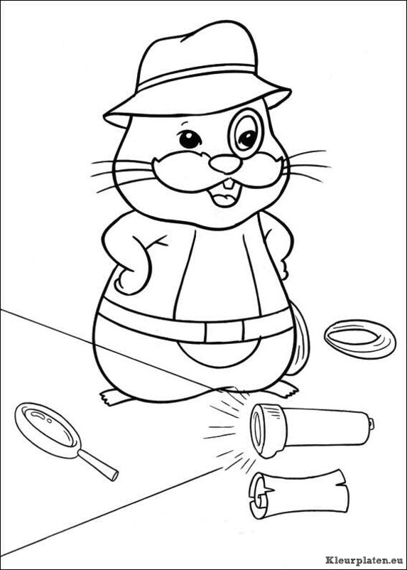 Zhu zhu pets kleurplaten