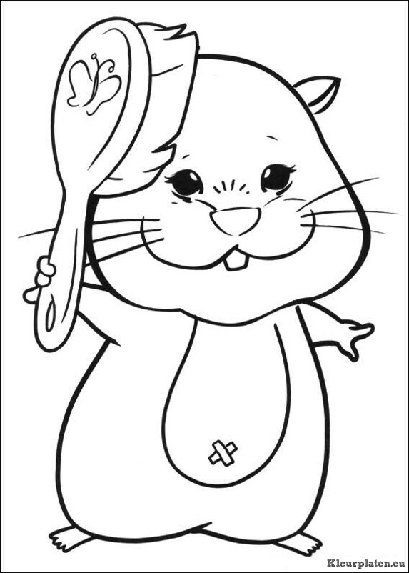 Zhu zhu pets kleurplaten