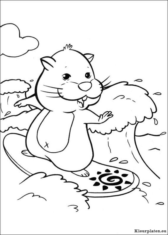 Zhu zhu pets kleurplaten