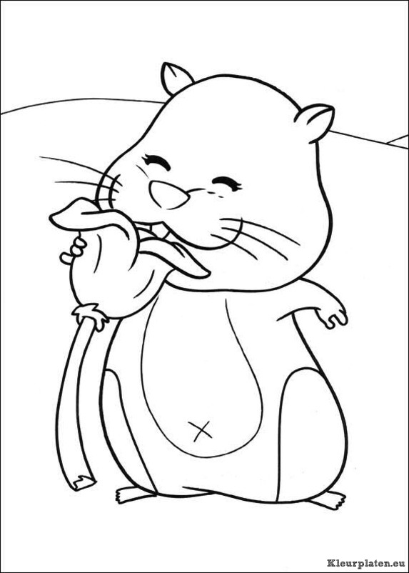 Zhu zhu pets kleurplaten