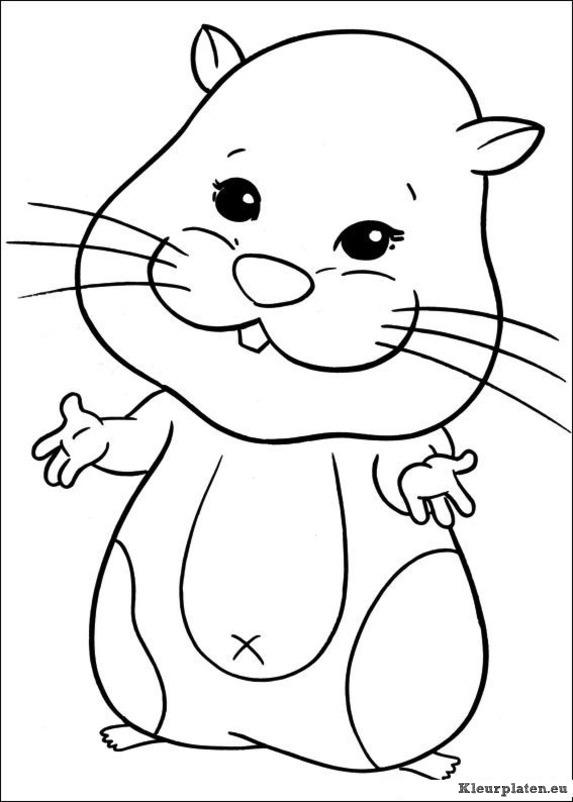 Zhu zhu pets kleurplaten