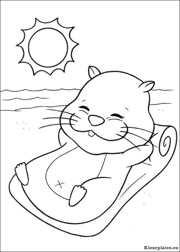 Zhu zhu pets kleurplaten