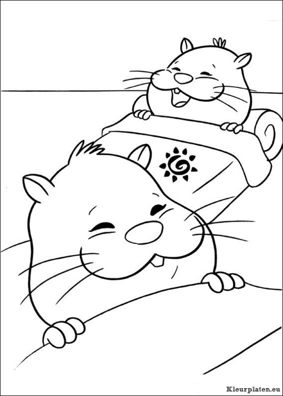Zhu zhu pets kleurplaten