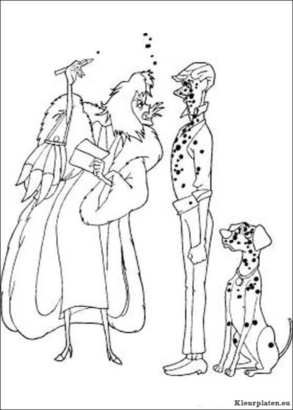101 dalmatiers kleurplaten