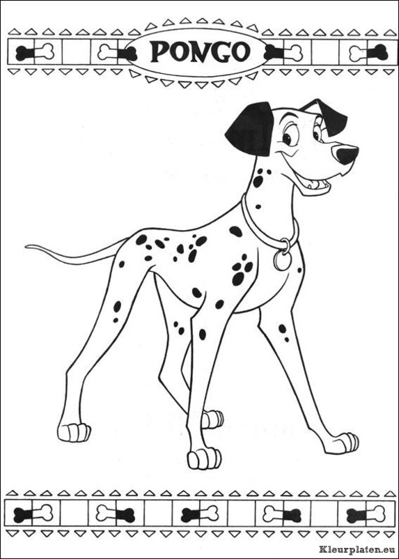 101 dalmatiers kleurplaten