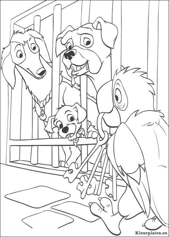 101 dalmatiers kleurplaten