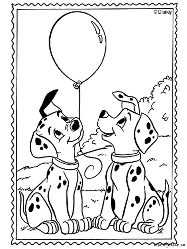 101 dalmatiers kleurplaat