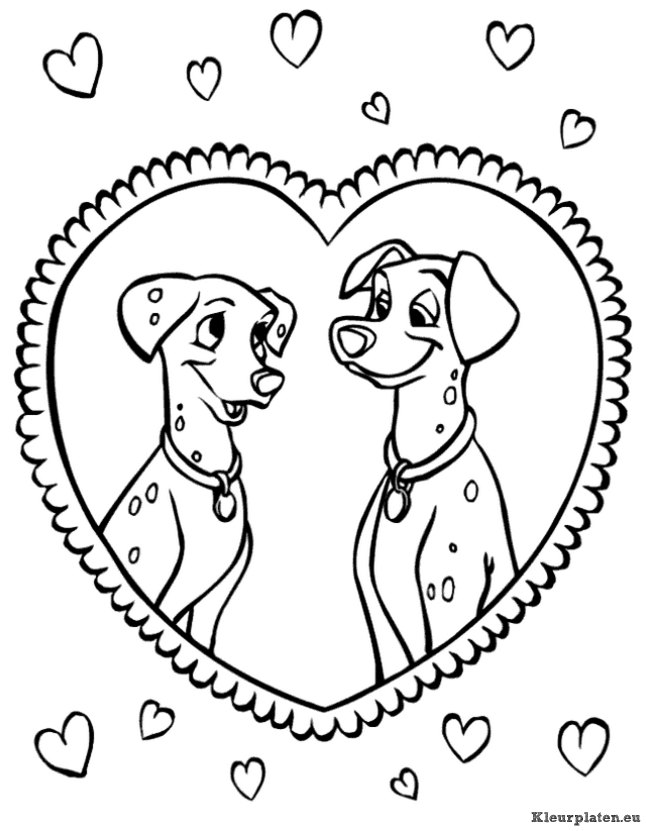 101 dalmatiers kleurplaten