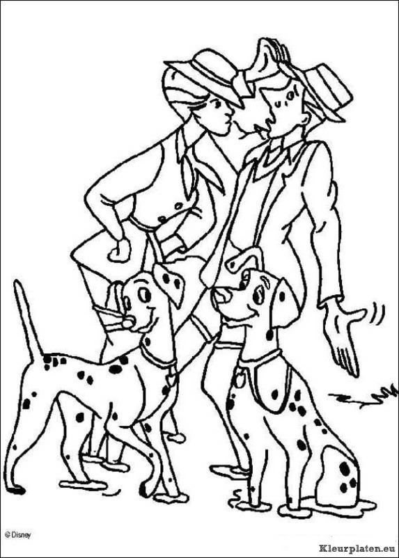 101 dalmatiers kleurplaten