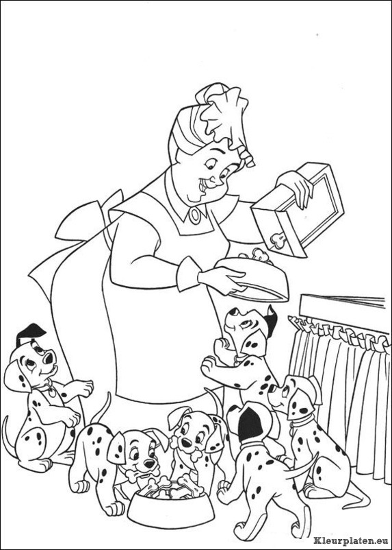 101 dalmatiers kleurplaten