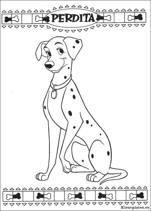 101 dalmatiers kleurplaten