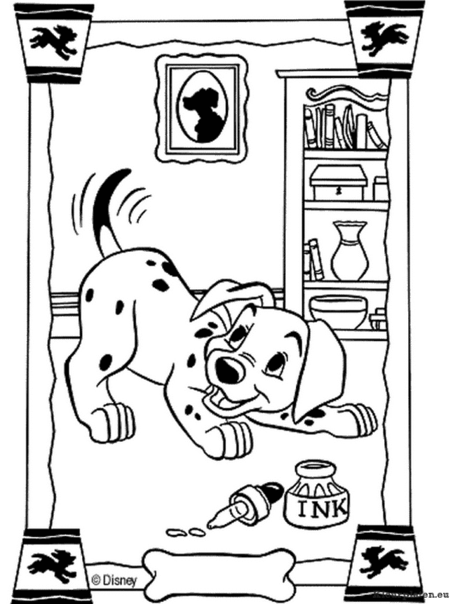 101 dalmatiers kleurplaten