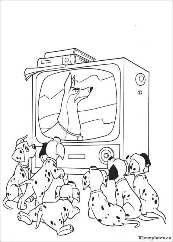 101 dalmatiers kleurplaten