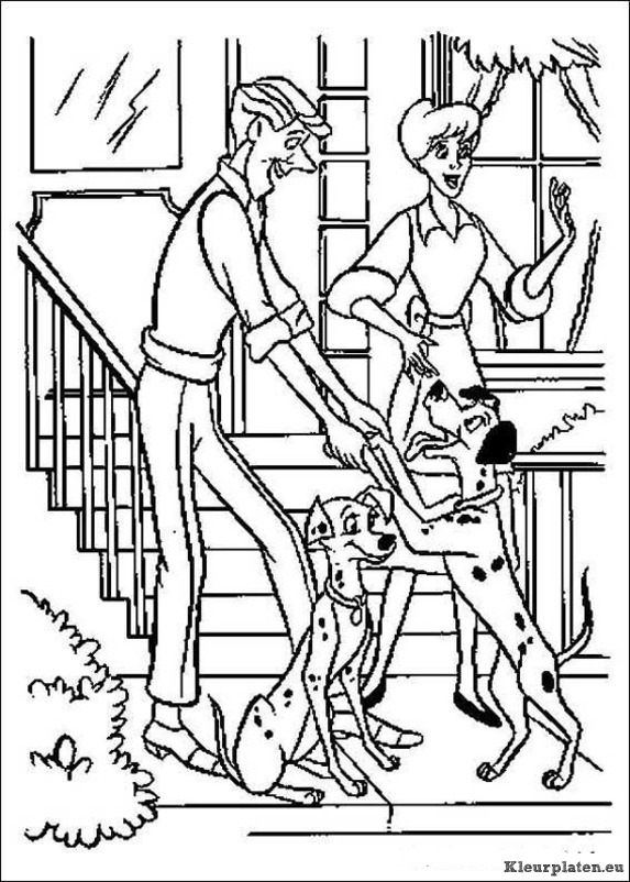 101 dalmatiers kleurplaten