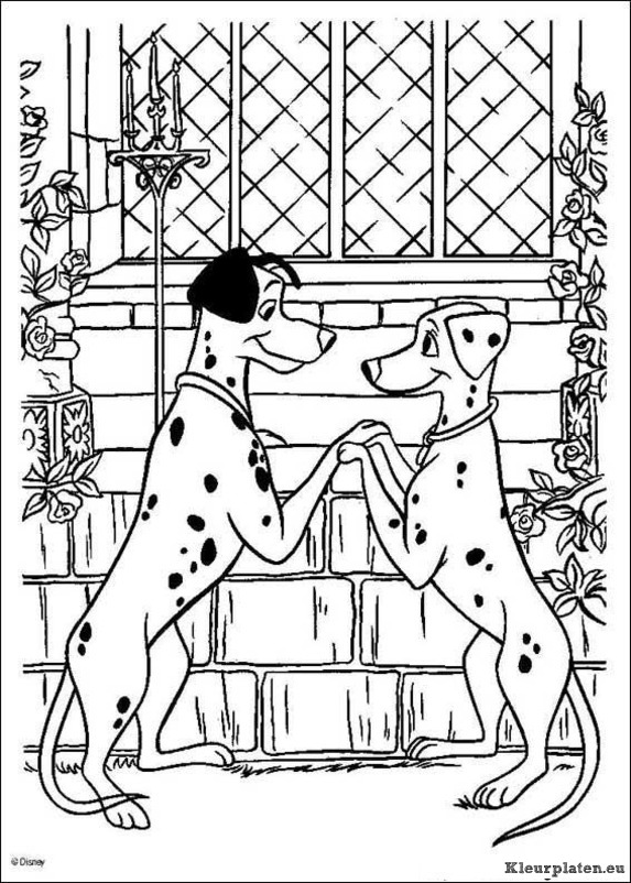 101 dalmatiers kleurplaten