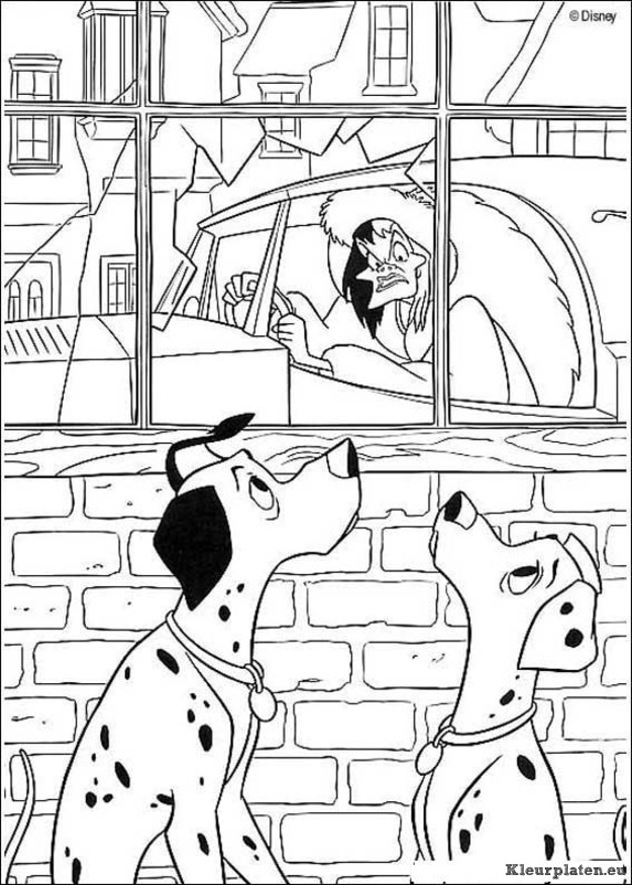 101 dalmatiers kleurplaten