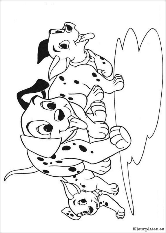 101 dalmatiers kleurplaten