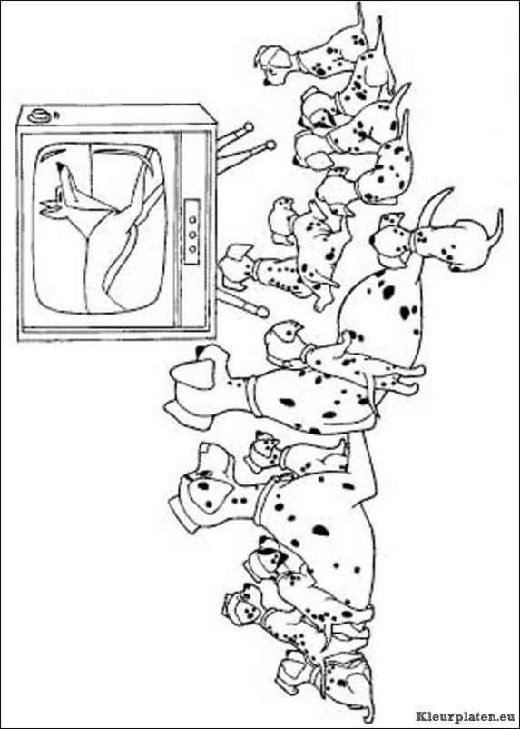 101 dalmatiers kleurplaten
