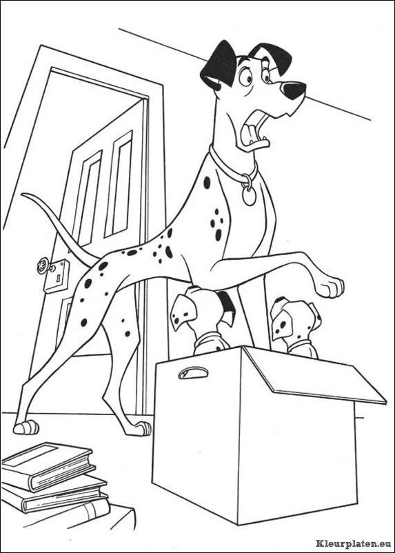 101 dalmatiers kleurplaten