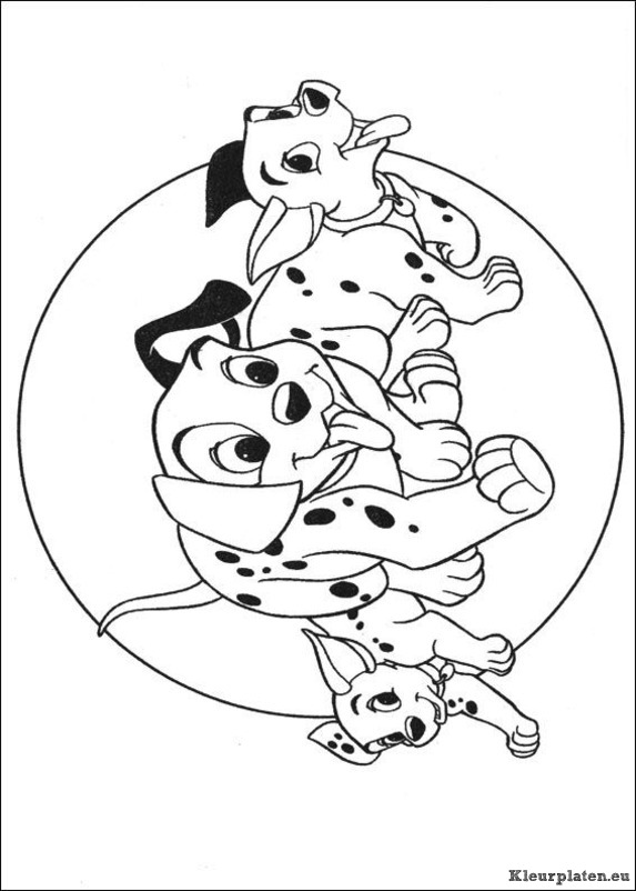 101 dalmatiers kleurplaten