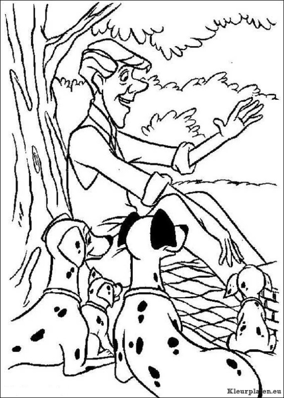101 dalmatiers kleurplaten