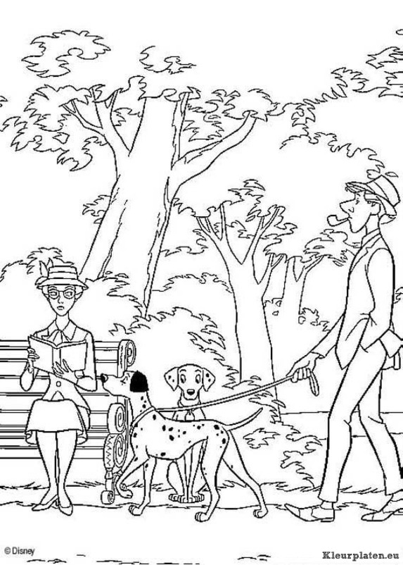 101 dalmatiers kleurplaten