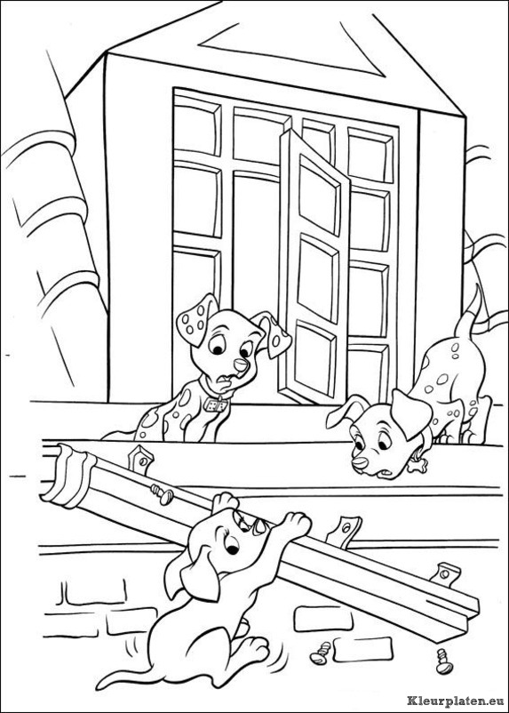 102 dalmatiers kleurplaten