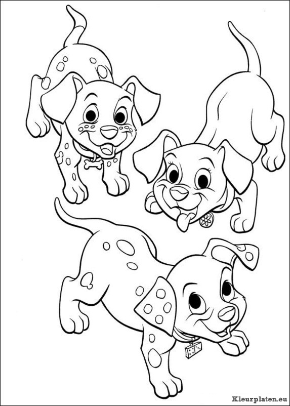 102 dalmatiers kleurplaten