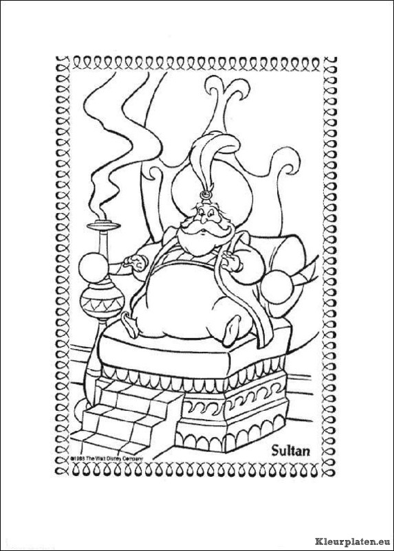 Aladdin kleurplaten