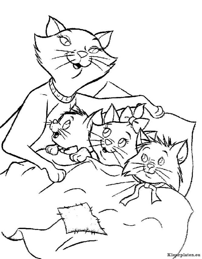 Aristokatten kleurplaten
