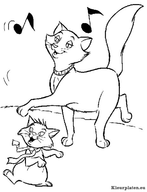Aristokatten kleurplaten