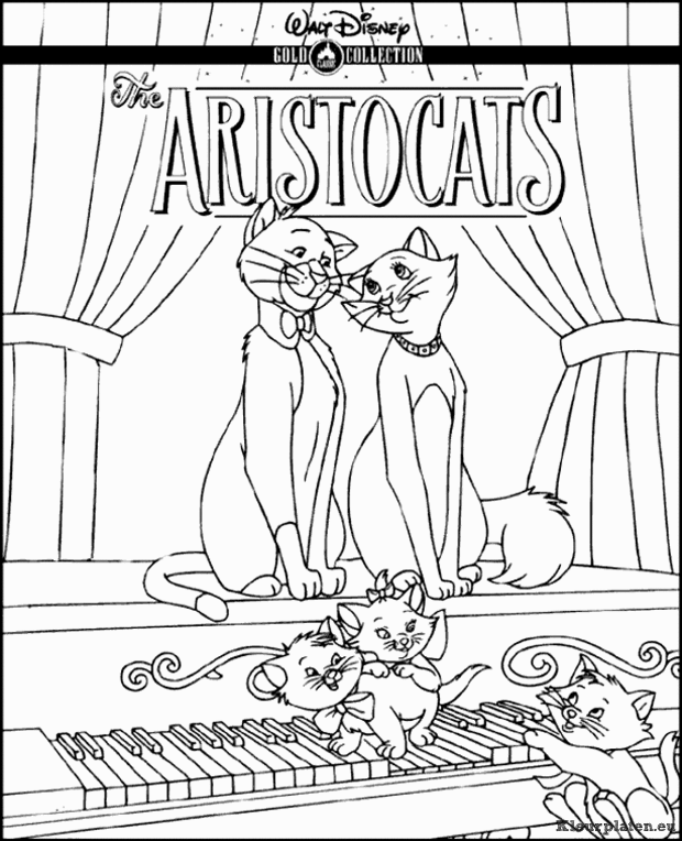 Aristokatten kleurplaten
