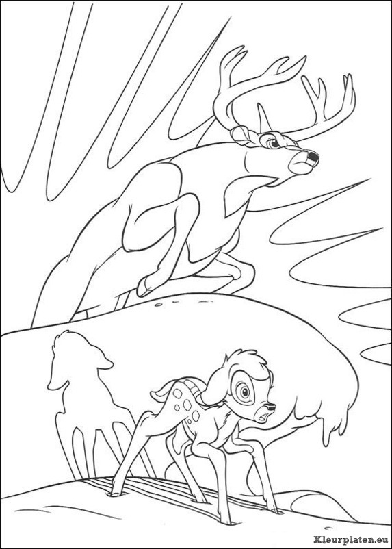 Bambi 2 kleurplaten