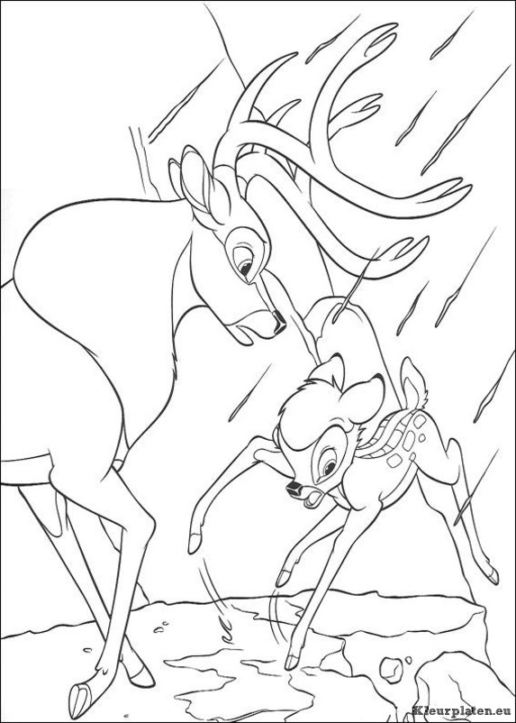Bambi 2 kleurplaten