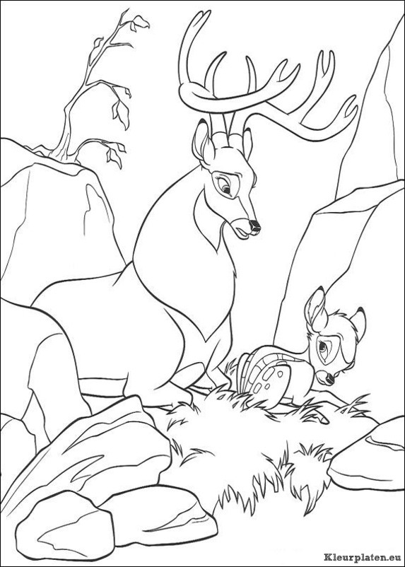Bambi 2 kleurplaten