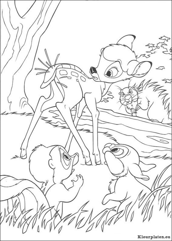 Bambi 2 kleurplaten