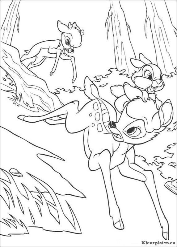 Bambi 2 kleurplaten