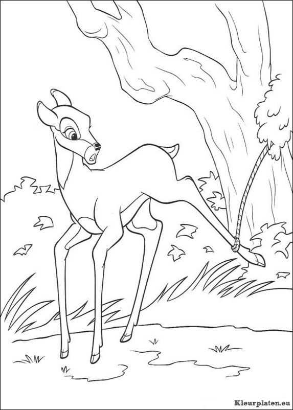 Bambi 2 kleurplaat