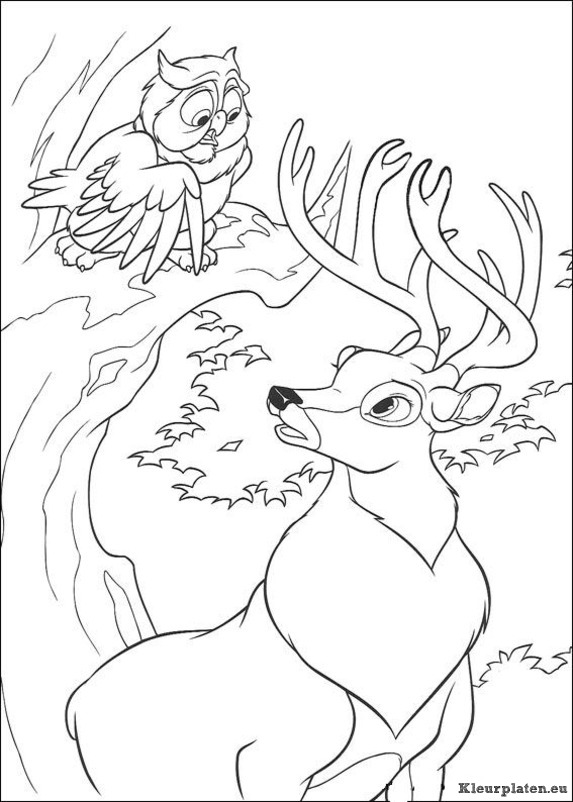 Bambi 2 kleurplaten