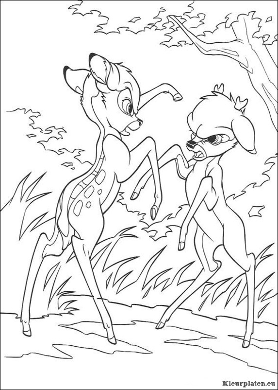 Bambi 2 kleurplaten
