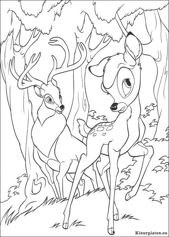 Bambi 2 kleurplaten