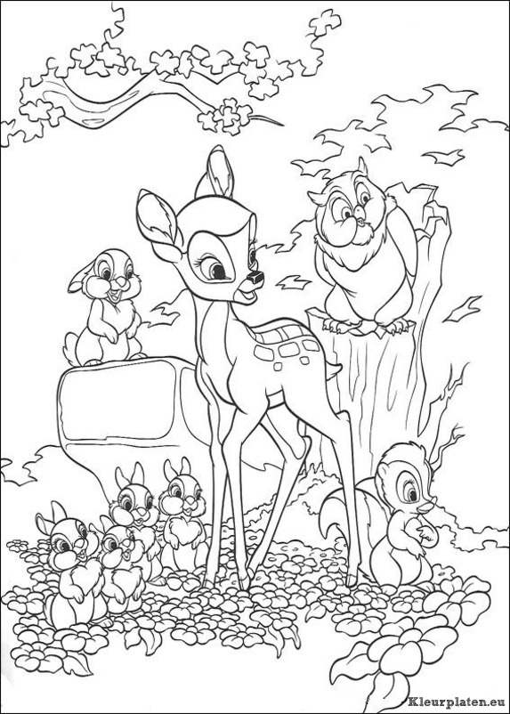 Bambi 2 kleurplaten