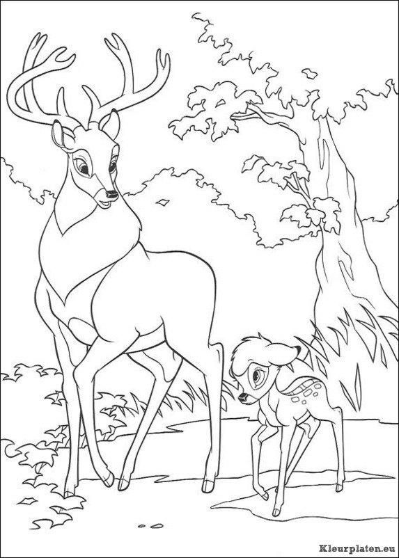 Bambi 2 kleurplaat