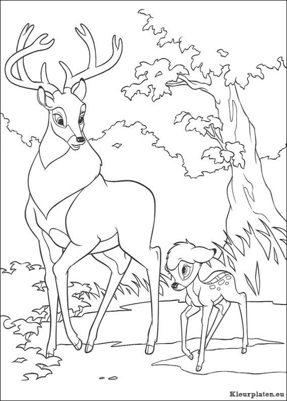 Bambi 2 kleurplaten